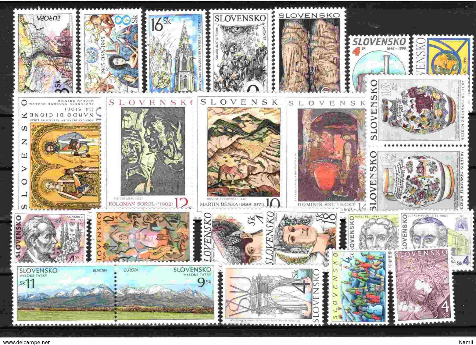 Slovaquie, Lot Avec Timbres Neufs Sans Charniere - Collections, Lots & Series