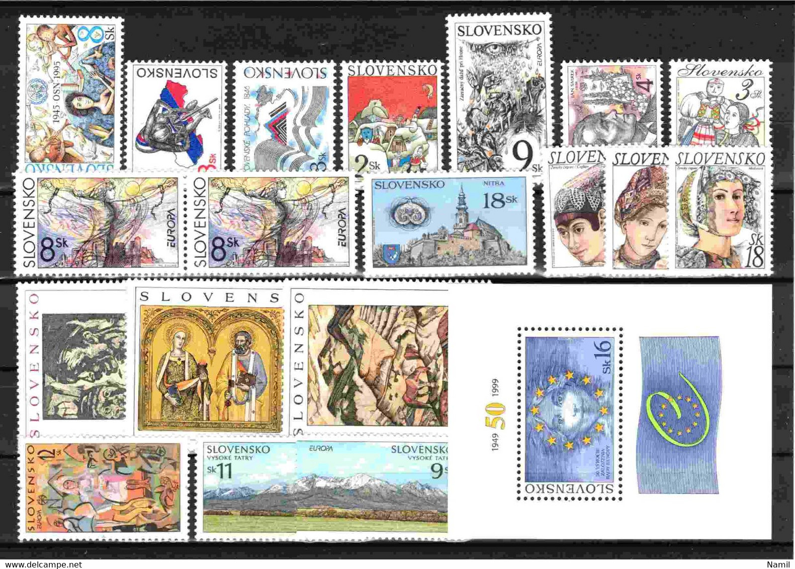 Slovaquie, Lot Avec Timbres Neufs Sans Charniere - Colecciones & Series