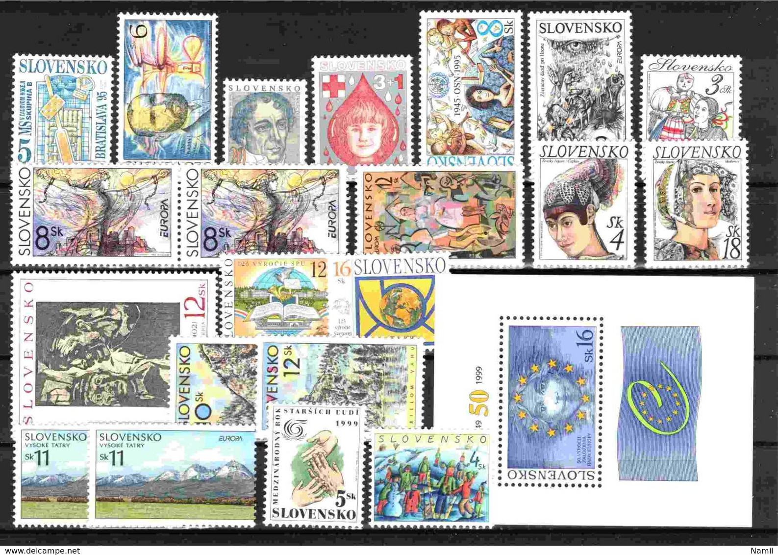 Slovaquie, Lot Avec Timbres Neufs Sans Charniere - Colecciones & Series