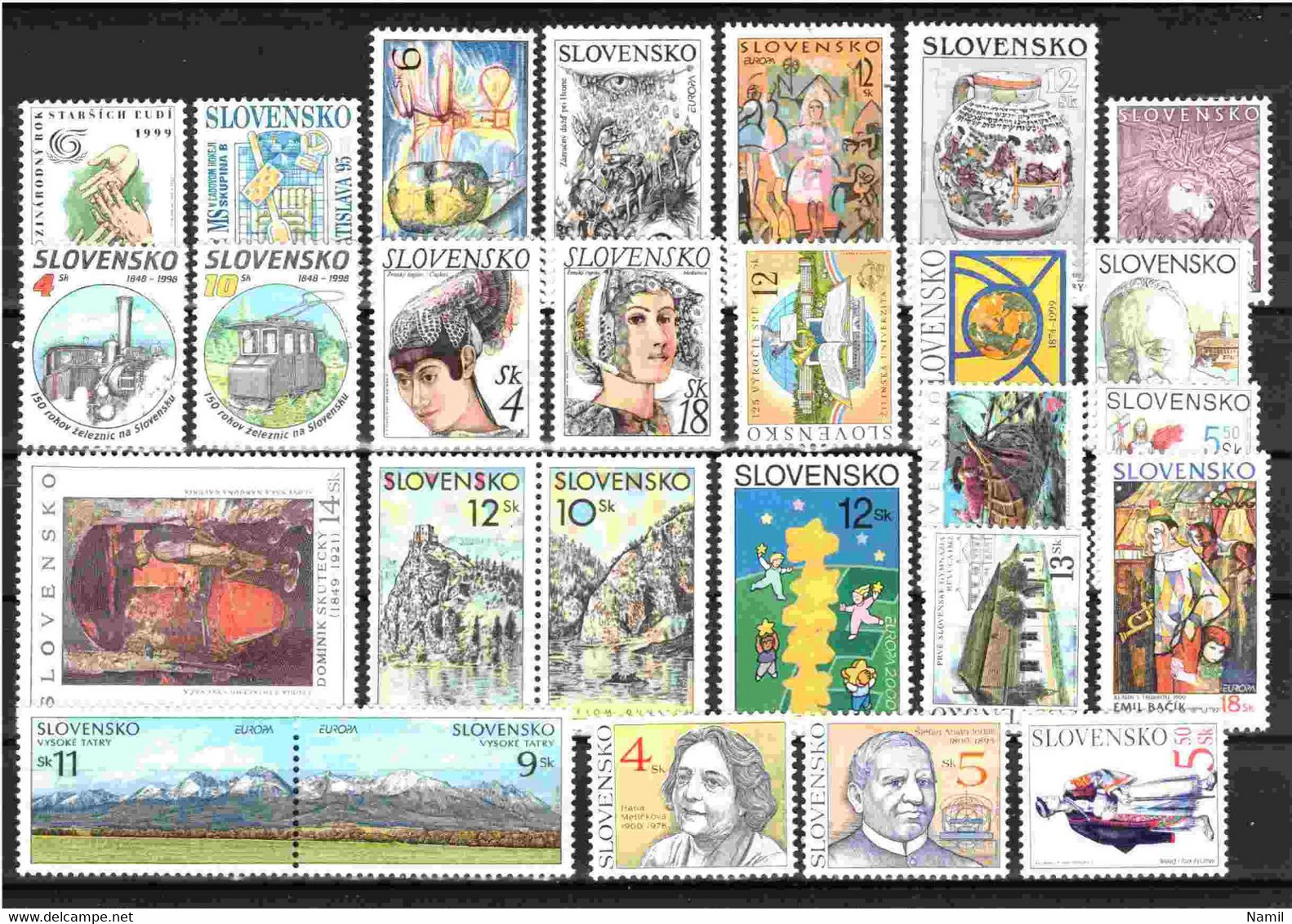 Slovaquie, Lot Avec Timbres Neufs Sans Charniere - Colecciones & Series