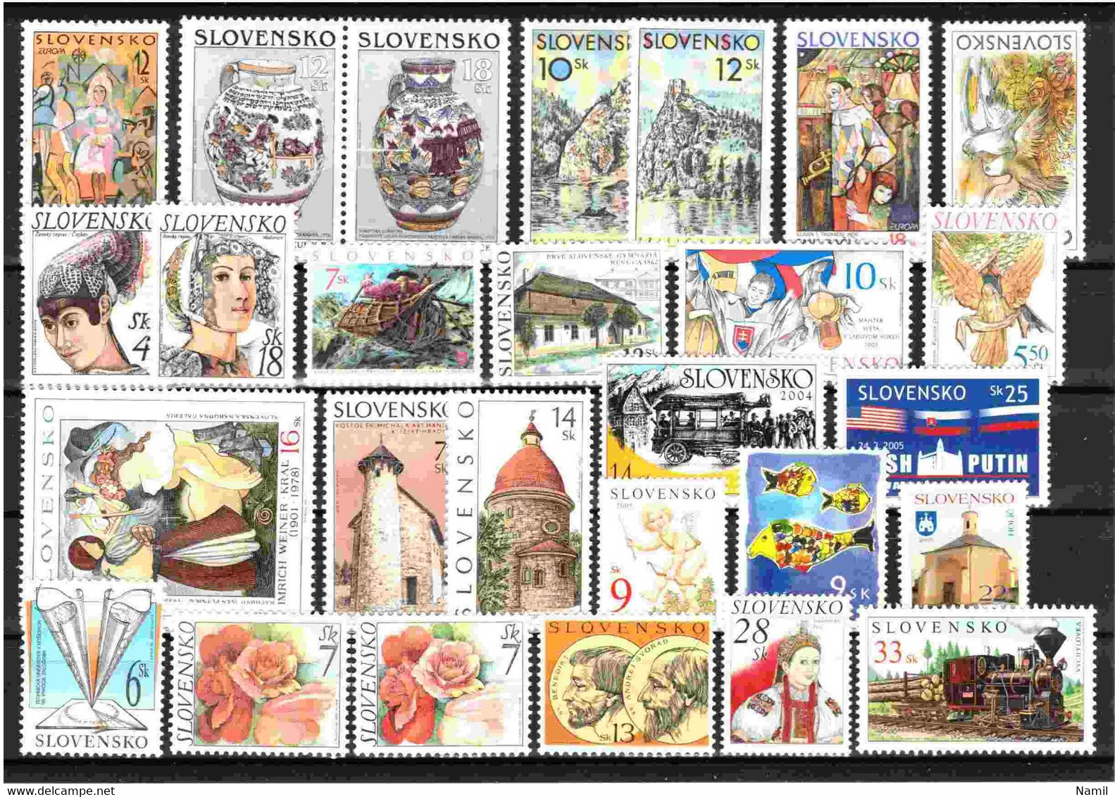 Slovaquie, Lot Avec Timbres Neufs Sans Charniere - Collections, Lots & Séries