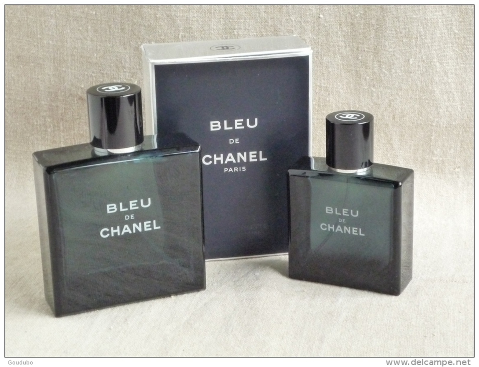 Bleu De Chanel Lot 2 Flacons Vides 100ml Avec Boîte 50ml Sans. Voir Photos. - Flacons (vides)