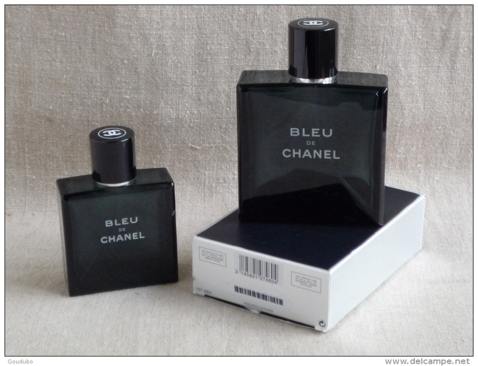 Bleu De Chanel Lot 2 Flacons Vides 100ml Avec Boîte 50ml Sans. Voir Photos. - Flesjes (leeg)