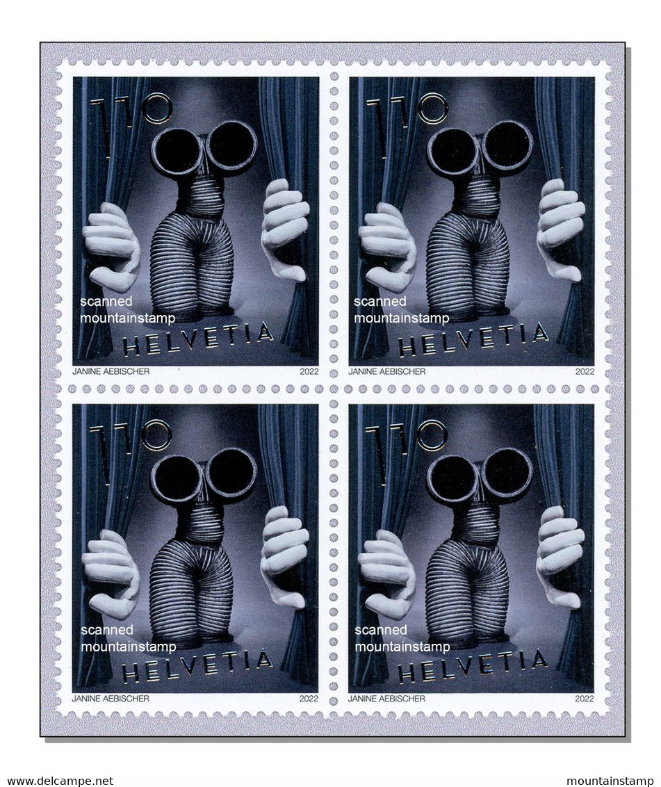 Switzerland 2022 (2022/1) 50 Years MUMMENSCHANZ - MNH ** Block Of Four - Ungebraucht