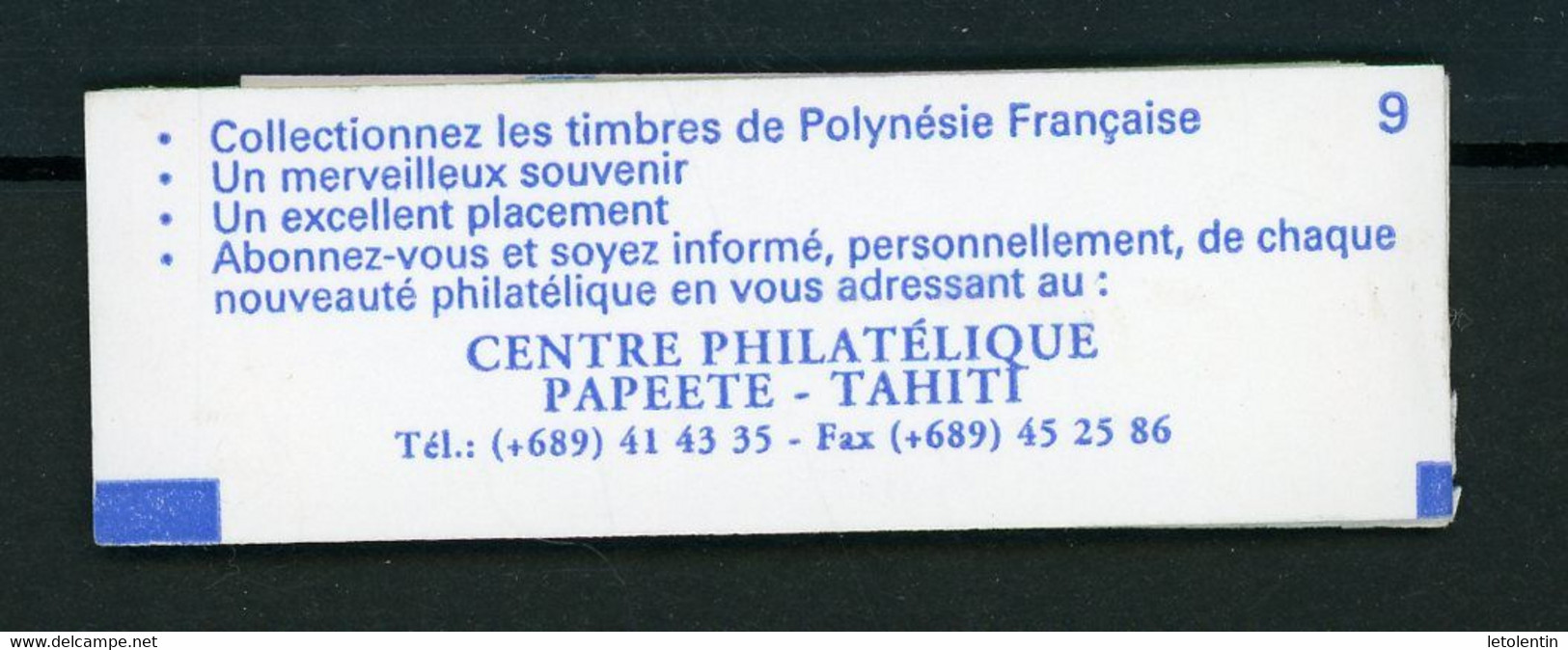 POLYNESIE - POMARÉ - CARNET N° Yt C 507 II ** - Cuadernillos