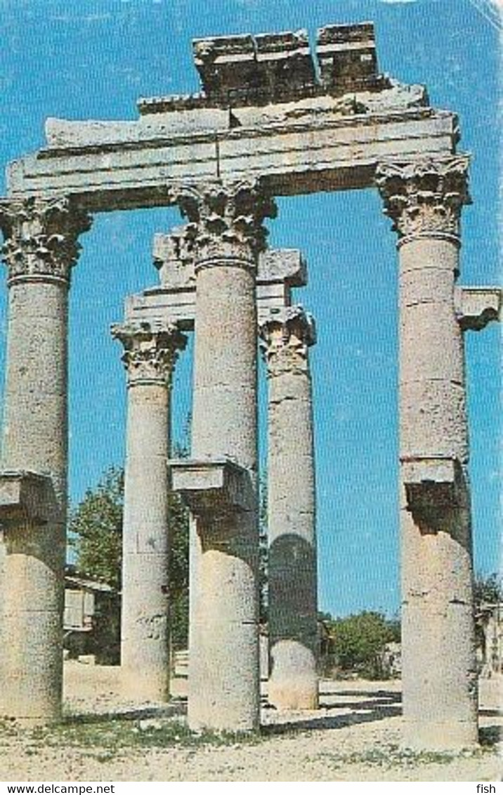 Turkey & Marcofilia,Icel, Mersin, Zeus Temple, Silifke To Lisboa 1987 (95) - Brieven En Documenten