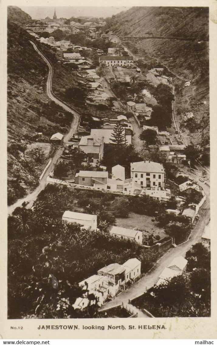 SAINT-HELENA - JAMESTOWN - Looking North - Voyagée Sous Enveloppe - - Saint Helena Island