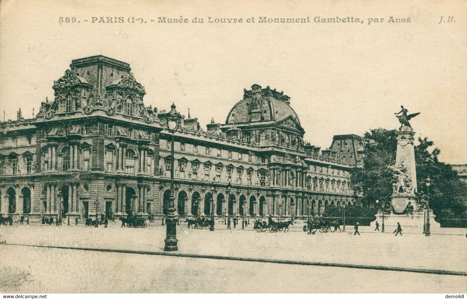 Paris CPA 75  5 Cartes Le Louvre Monument Gambetta Colonnade Cour Mobilier Du Musée 1905 +++ - Louvre