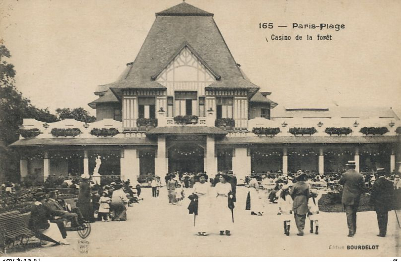 Casino De La Foret Touquet Paris Plage  Cachet Guerre 1914 Depot Convalescents 1916 - Casinos