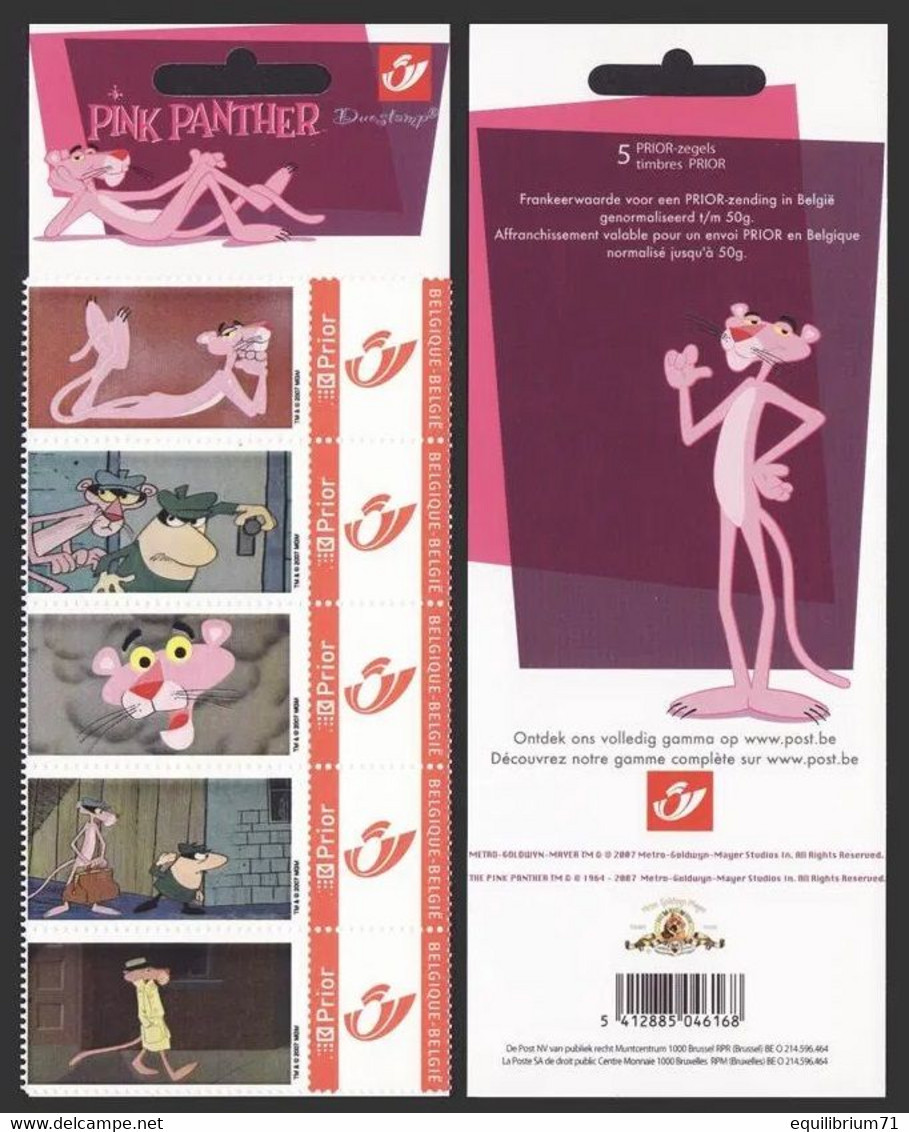 DUOSTAMP** / MY STAMP** - La Panthère Rose /  The Pink Panther - Philabédés (comics)