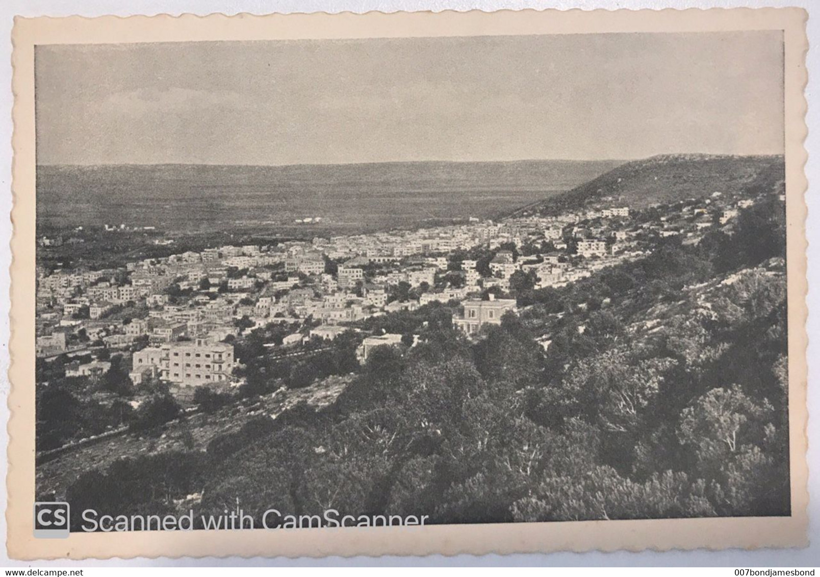 PALESTINE ISRAEL JUDAICA 2ND MACCABIAH 1936 POSTCARD HAIFA GENERAL VIEW,  PHOTO BY ROBITSCHEK TMUNA EDITION NO.144 - Palestine