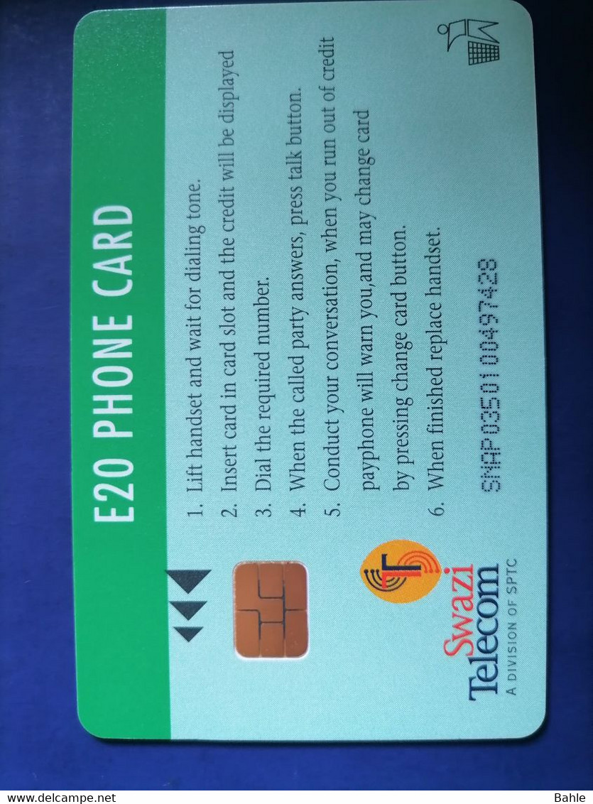 Swaziland Phonecard E20 - Swaziland