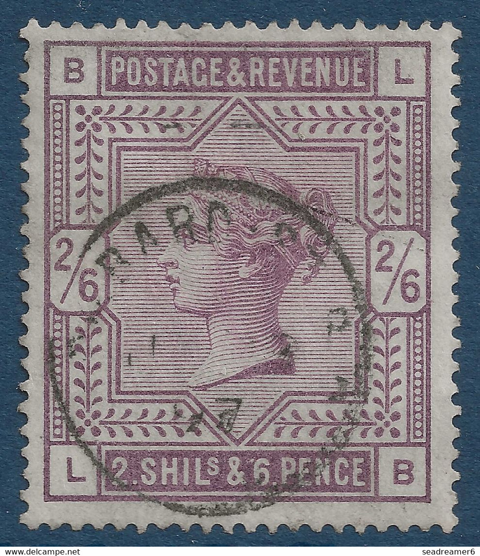 Grande Bretagne 1877 N°86 2/6 Pence Violet Obl Dateur De LONDRES / LOMBARD Street TTB - Usados