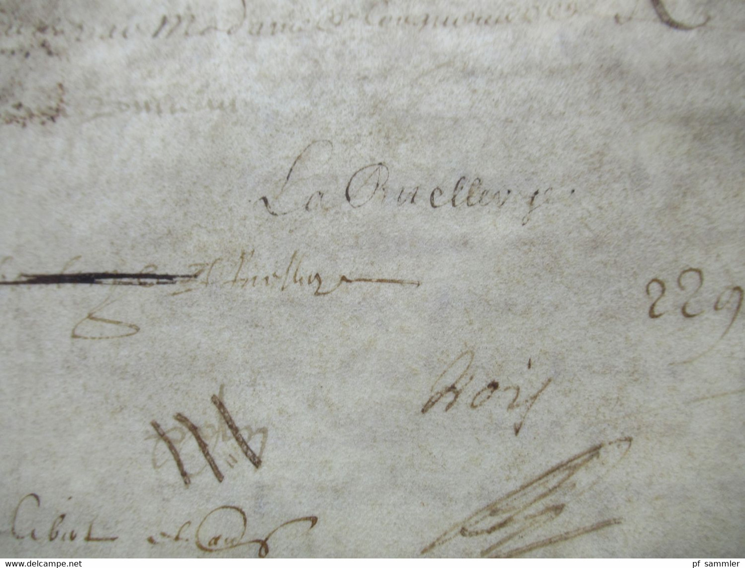 Frankreich Uralter Brief / Dokument Auf Leder ?? 15. Oder 16. Jahrhundert Schnörkelunterschrift Interessant?? - ....-1700: Vorläufer