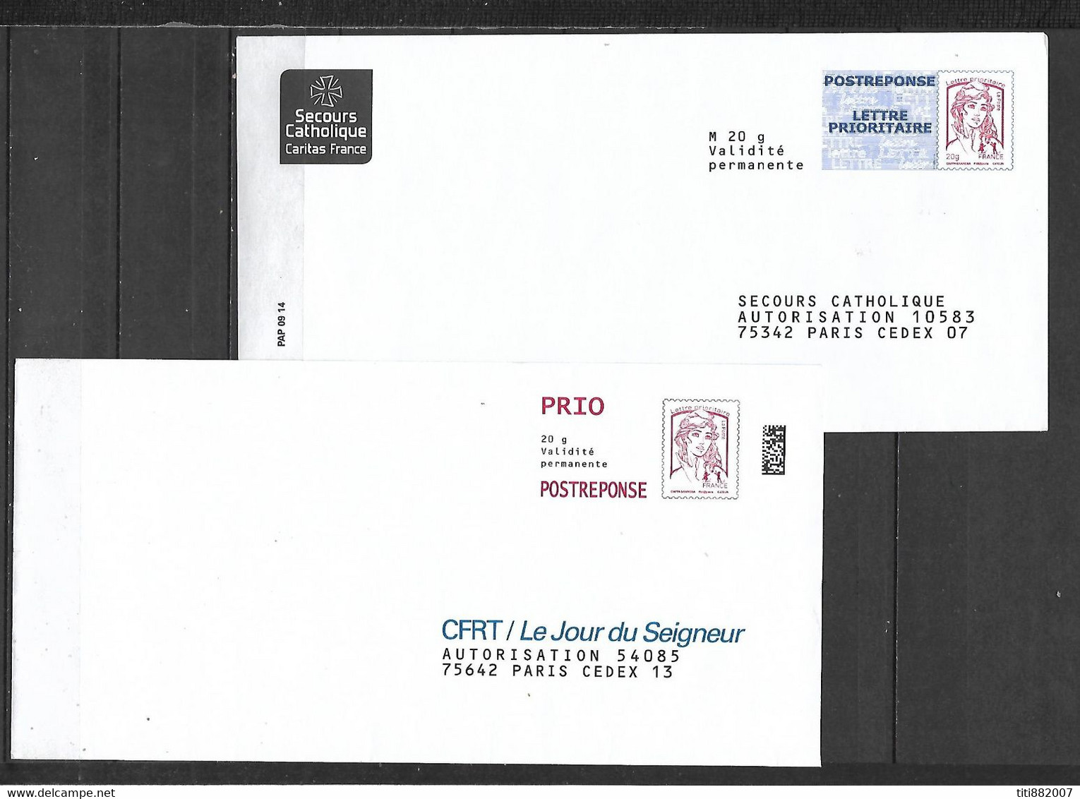 FRANCE   -   LOT De  12   PAP / Réponses.  Abbé Pierre, Apprentis D' Auteuil, CFRT, SPA ...... - Collections & Lots: Stationery & PAP