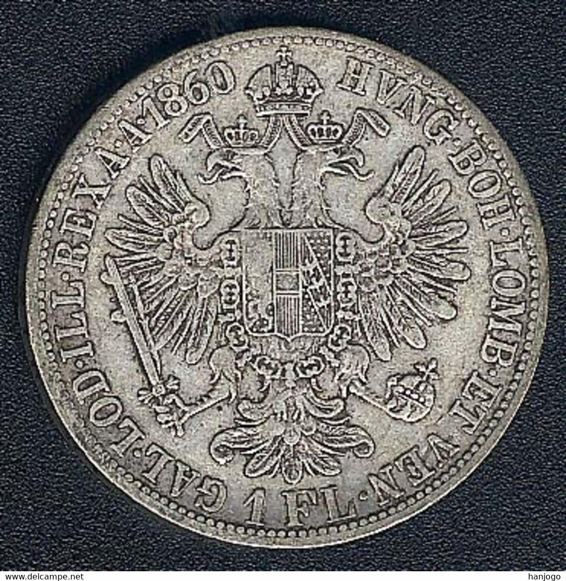 Österreich, 1 Florin 1860 A, Silber - Oesterreich