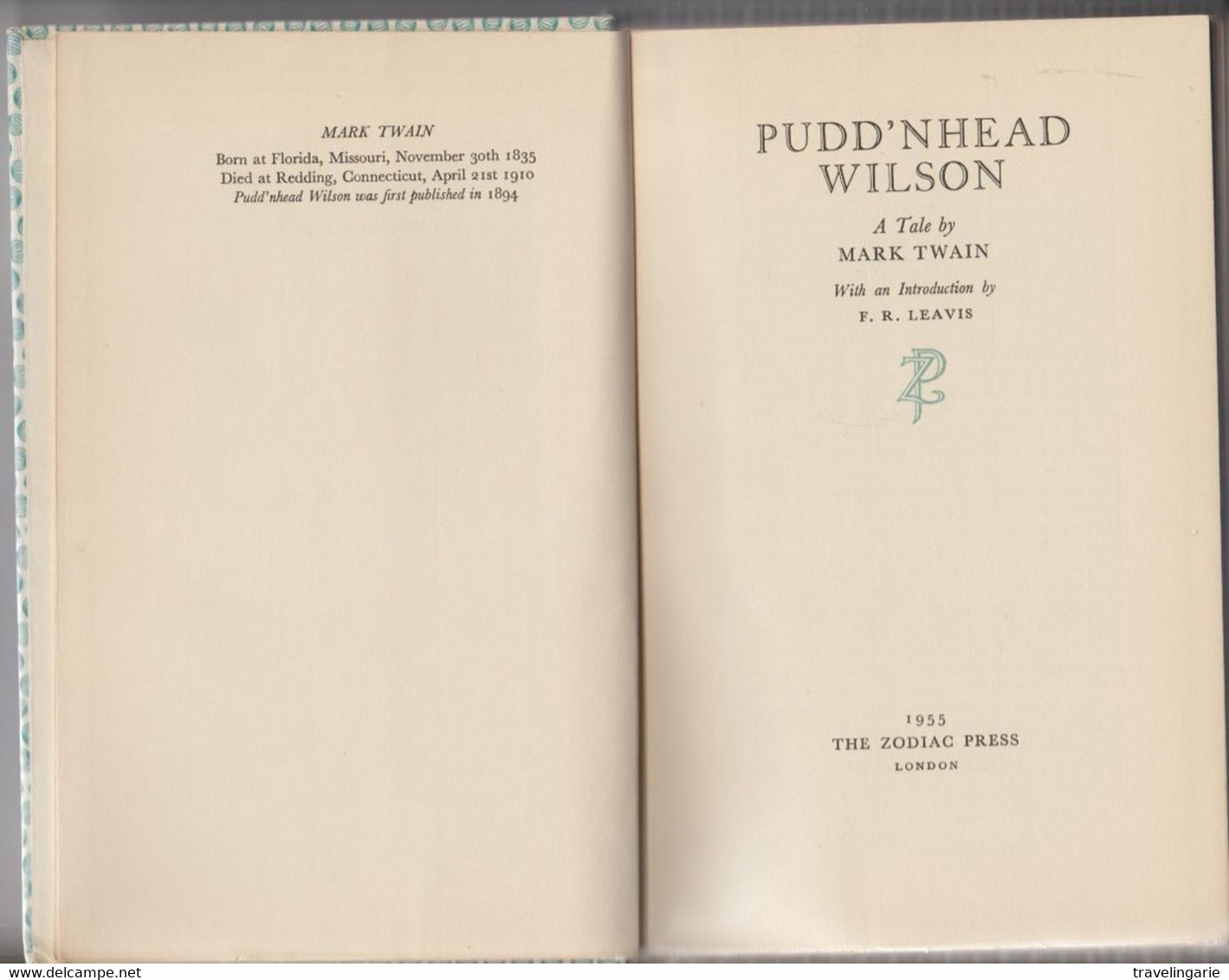 Puddn'head Wilson By Mark Twain - Classiques