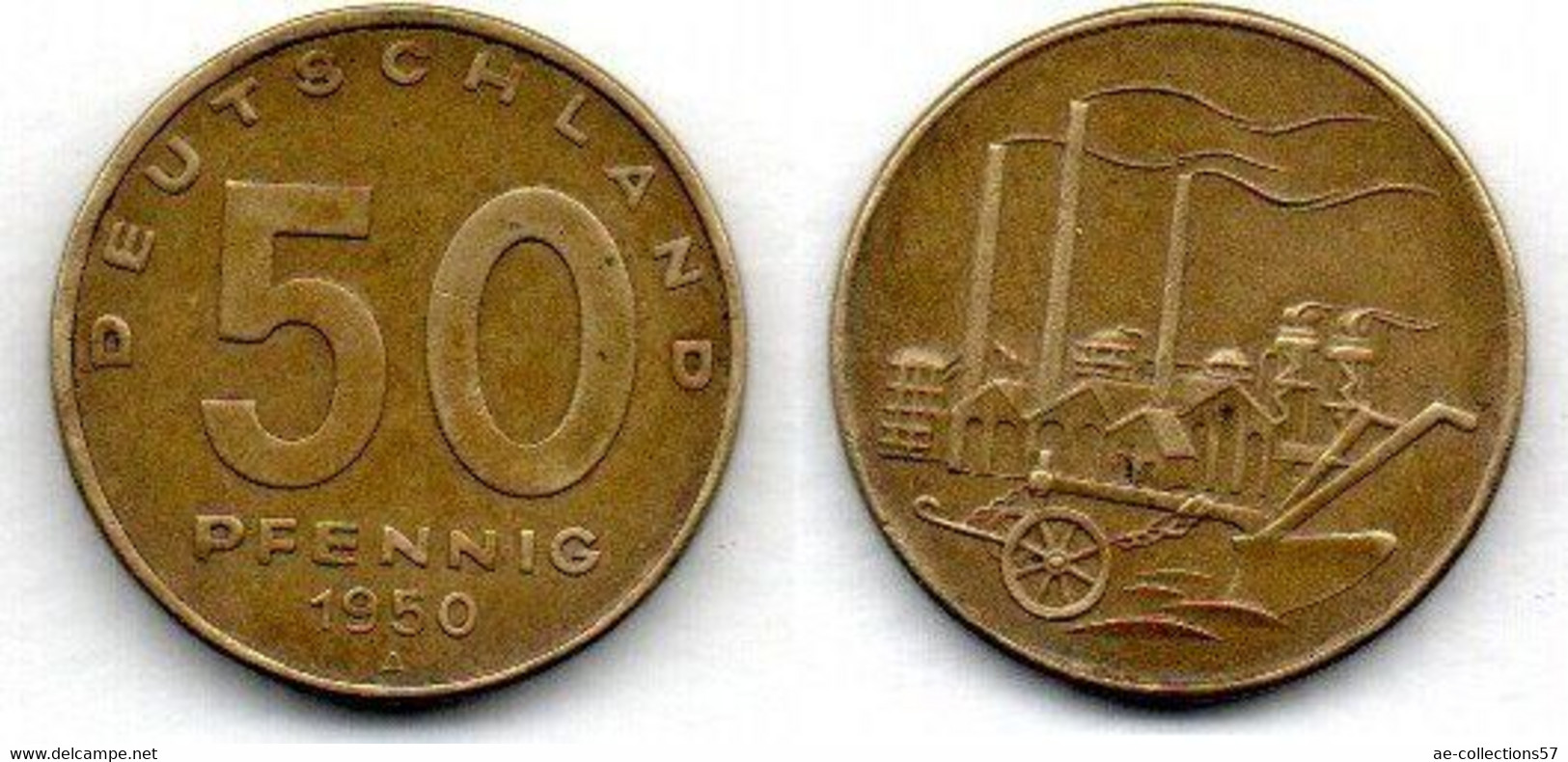 RDA 50 Pfennig 1950 A TB+ - 50 Pfennig