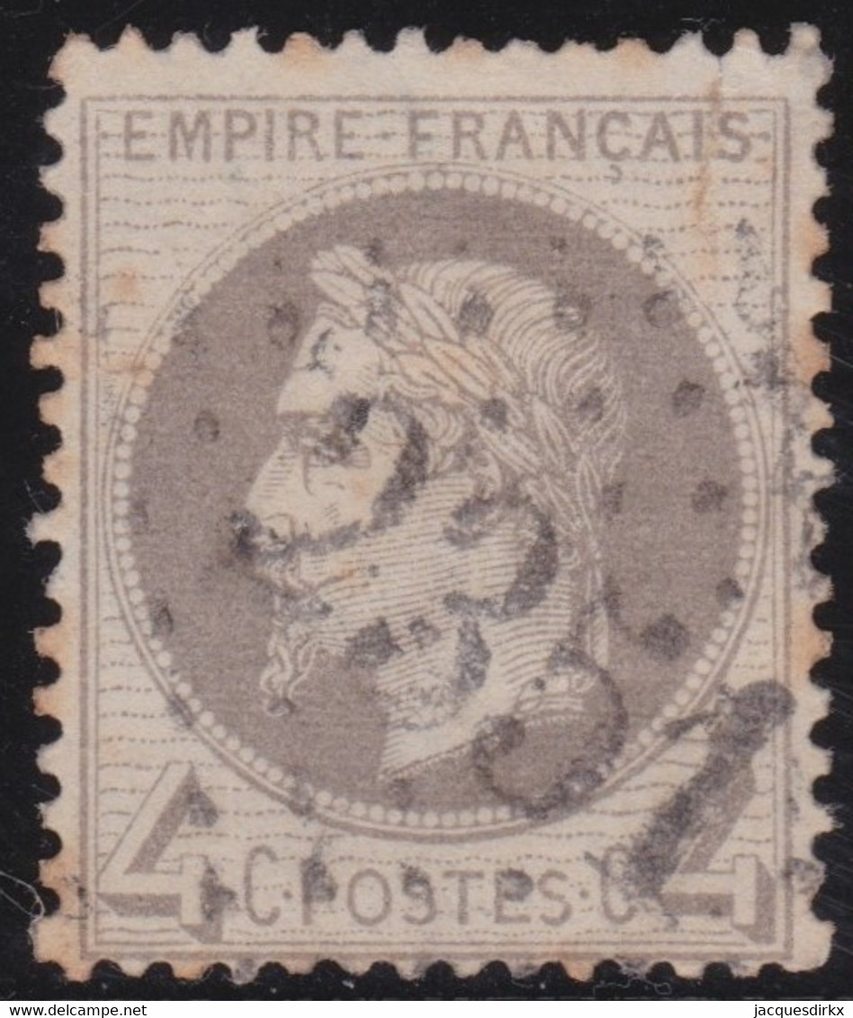 France    .   Y&T    .    27  (2 Scans)      .     O     .   Oblitéré - 1863-1870 Napoléon III. Laure