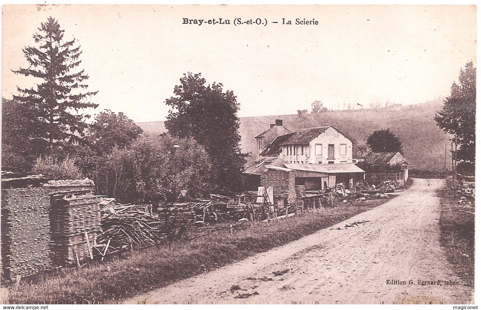 CPA - Bray-et-Lu - La Scierie - Bray-et-Lû