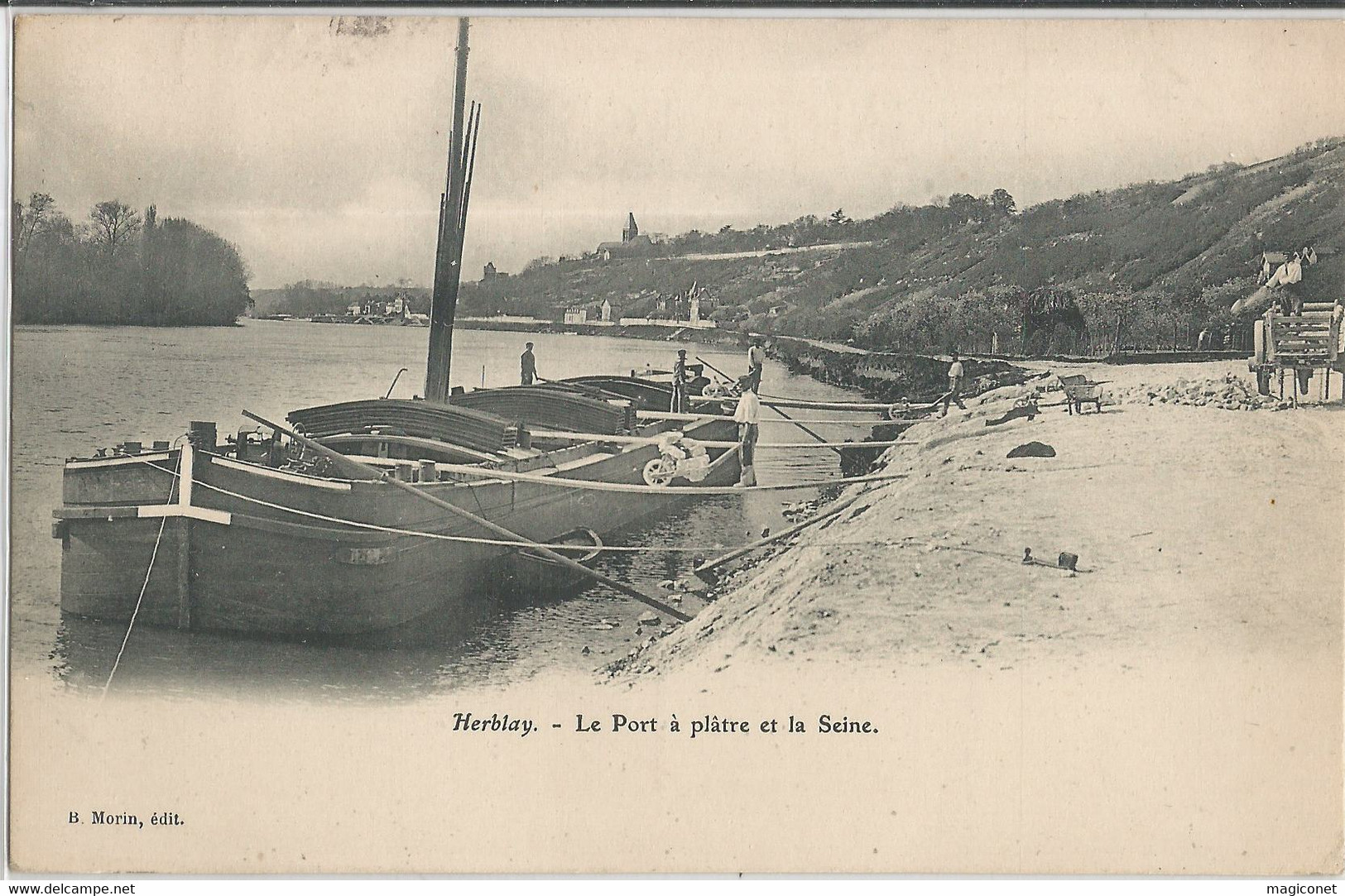 CPA - Herblay - Le Port A Plâtre Et La Seine - Herblay