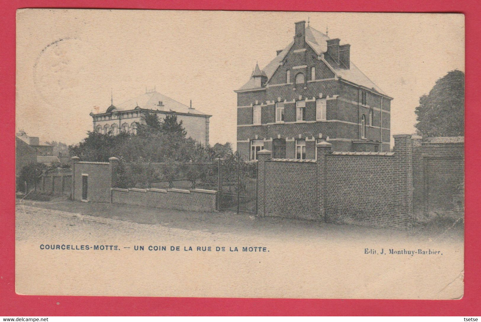 Courcelles - Un Coin De La Rue Motte - 1910 ( Voir Verso ) - Courcelles