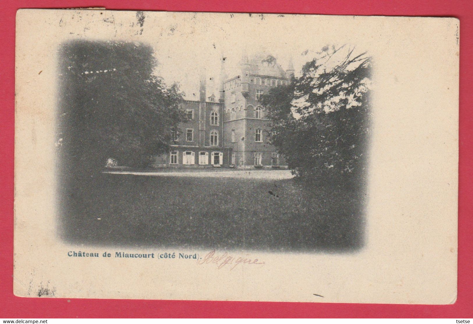 Courcelles - Château De Miaucourt ( Côté Nord ) - 1907 ( Voir Verso ) - Courcelles