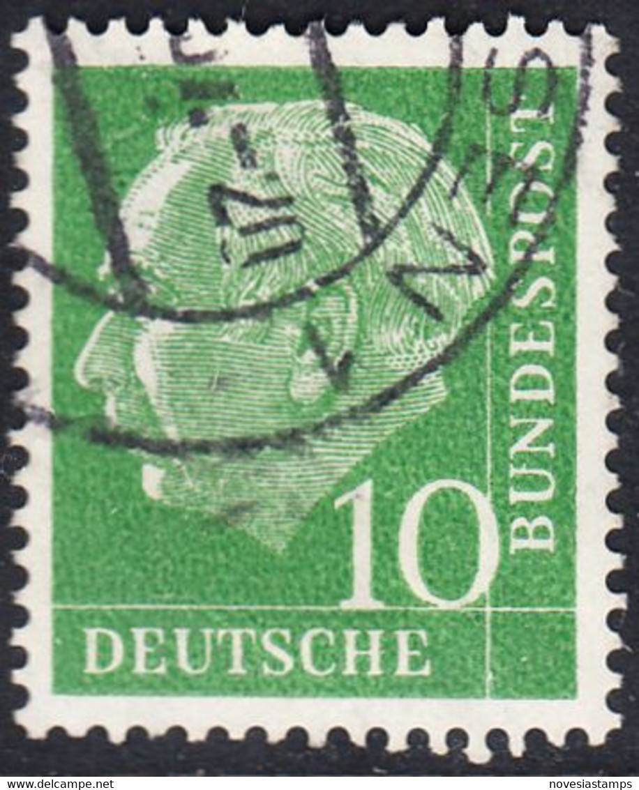 !b! GERMANY Mi. 0183 USED SINGLE Bundespräsident Theodor Heuss (k) - Gebraucht