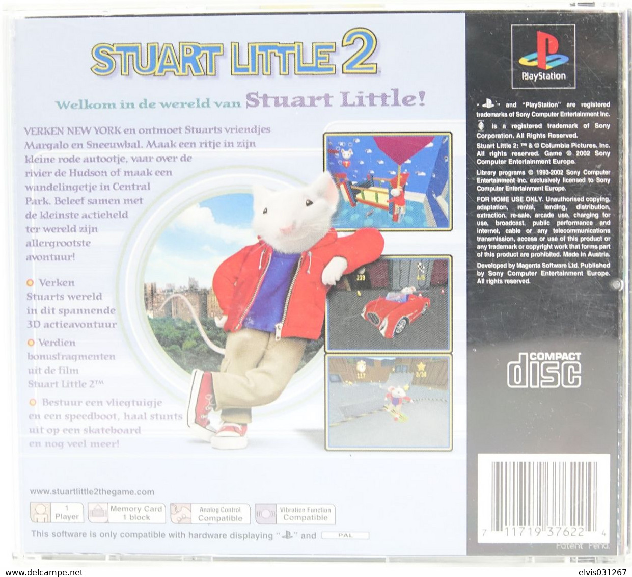 SONY PLAYSTATION ONE PS1 : STUART LITTLE 2 - Playstation