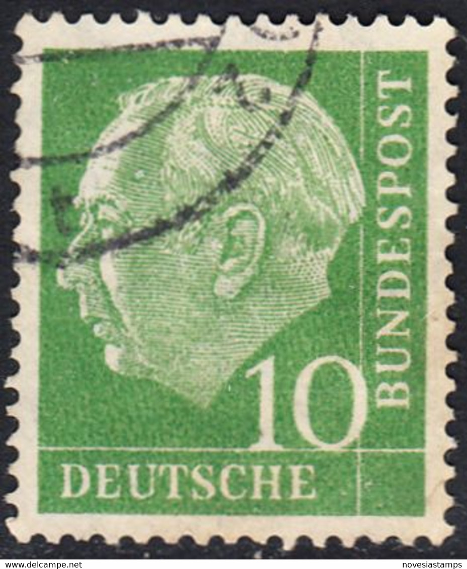!b! GERMANY Mi. 0183 USED SINGLE Bundespräsident Theodor Heuss (v) - Gebraucht