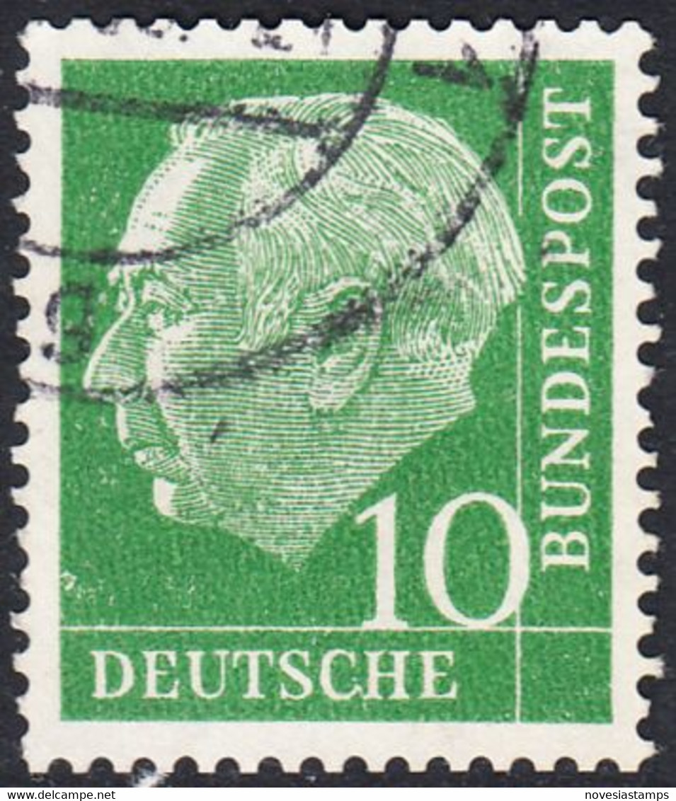 !b! GERMANY Mi. 0183 USED SINGLE Bundespräsident Theodor Heuss (y7) - Gebraucht