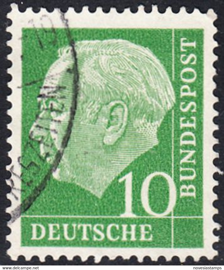 !b! GERMANY Mi. 0183 USED SINGLE Bundespräsident Theodor Heuss (z3) - Gebraucht