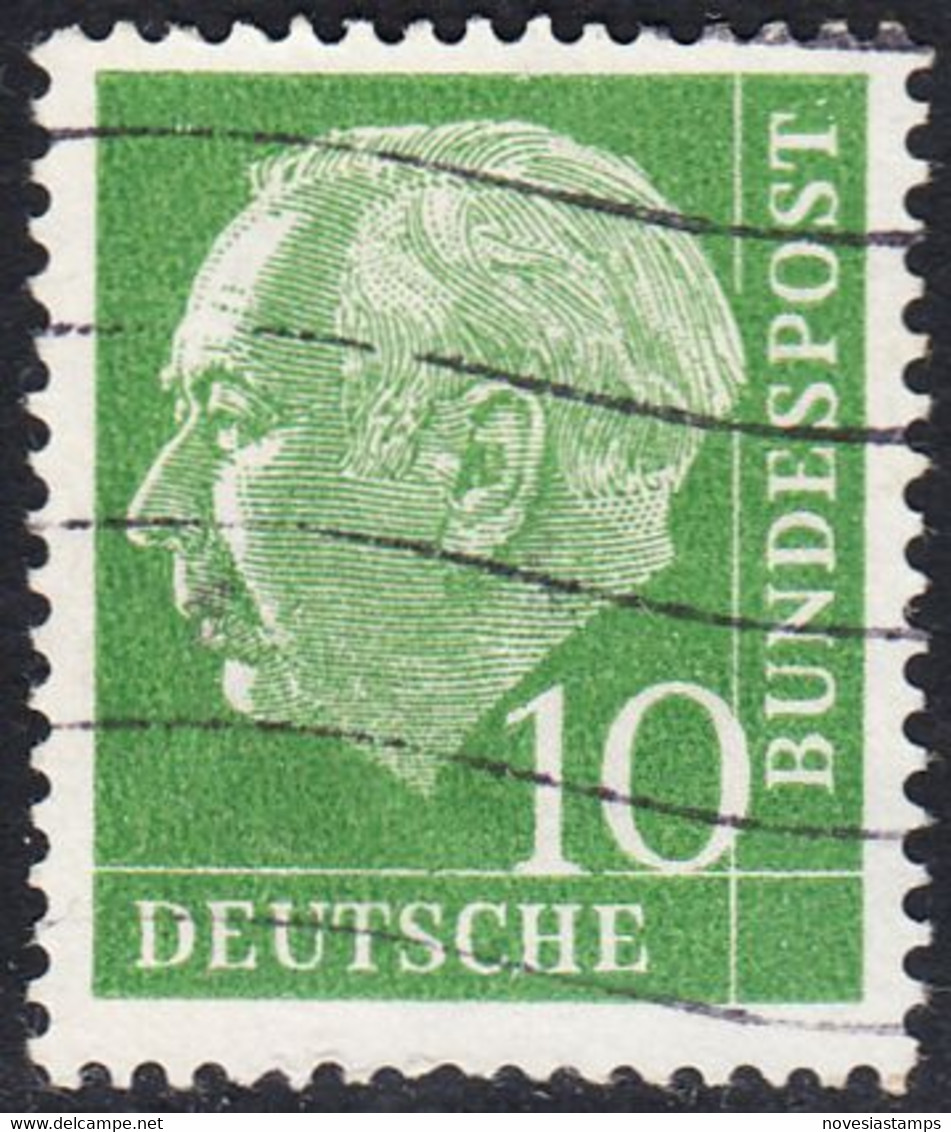 !b! GERMANY Mi. 0183 USED SINGLE Bundespräsident Theodor Heuss (z5) - Gebraucht