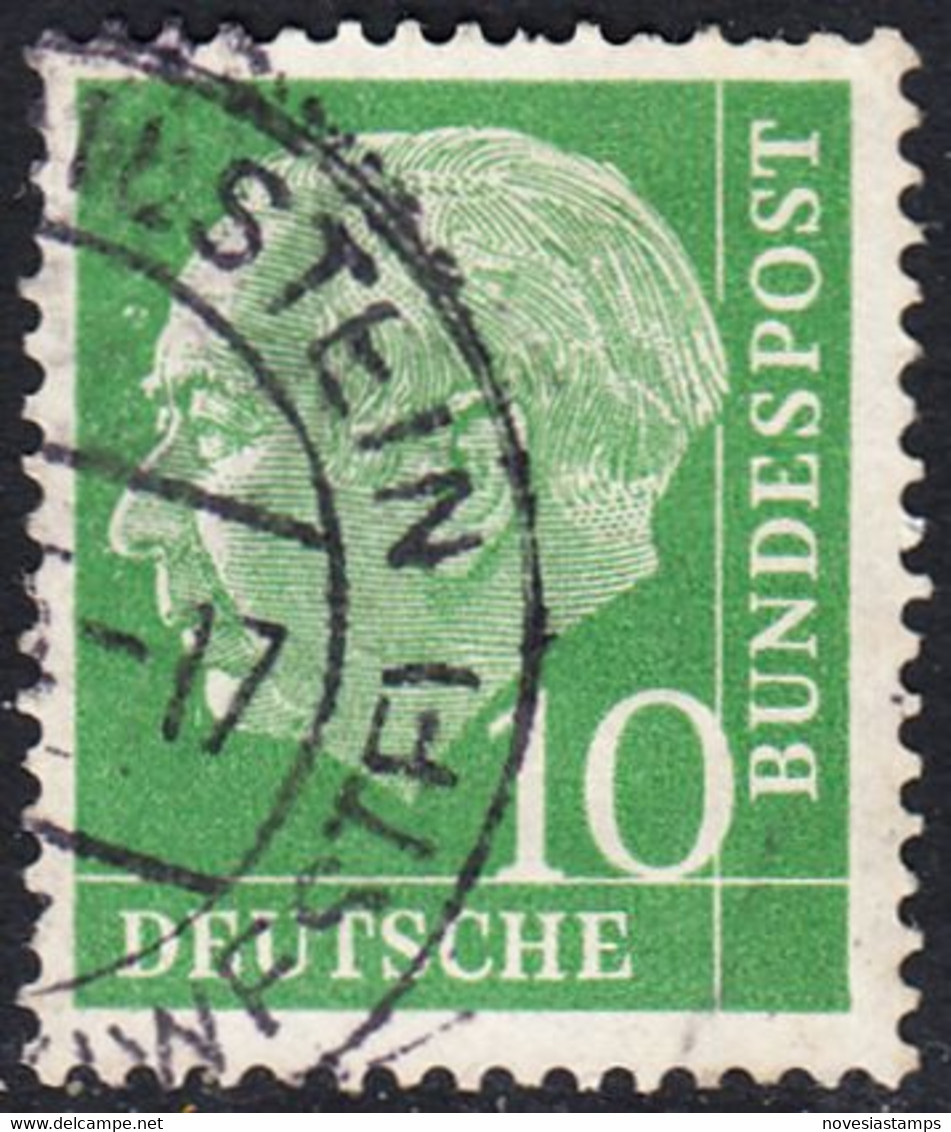 !b! GERMANY Mi. 0183 USED SINGLE Bundespräsident Theodor Heuss (z7) - Gebraucht