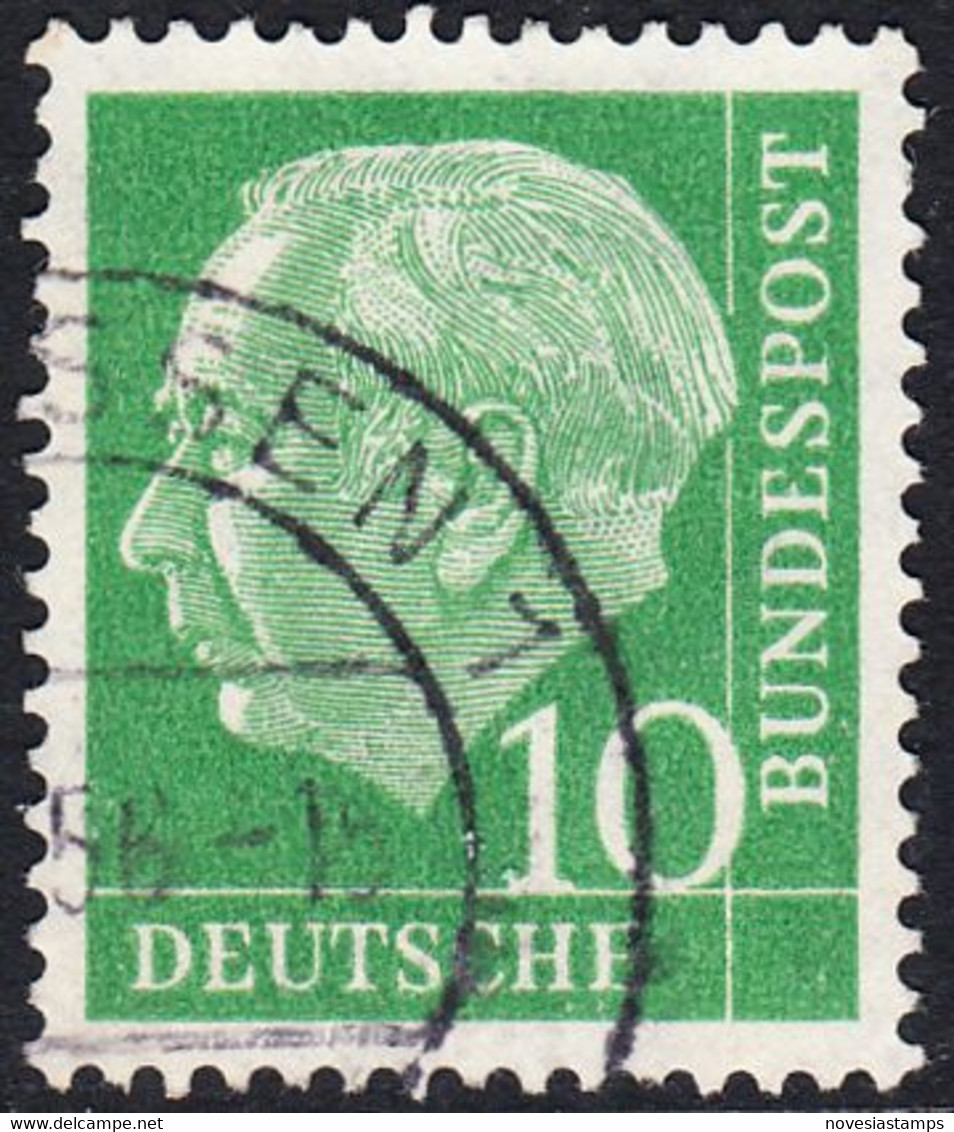 !b! GERMANY Mi. 0183 USED SINGLE Bundespräsident Theodor Heuss (z9) - Gebraucht