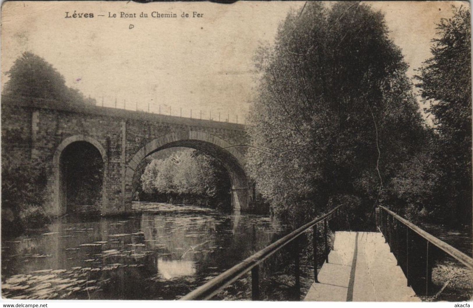 CPA AK Leves Le Pont Du Chemin De Fer FRANCE (1179541) - Lèves