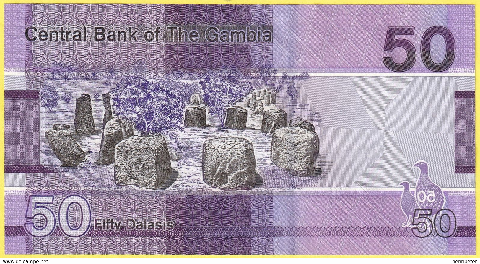 Billet De Banque Neuf - 50 Dalasis - Oiseaux - Central Bank Of The Gambia - N° A1273929 - République De Gambie 2019 - Gambie