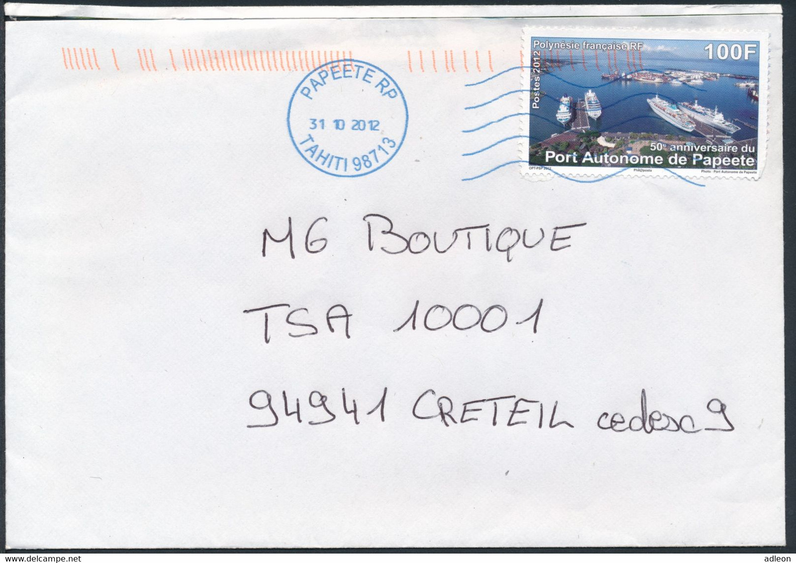 Polynésie 2012 - YT 980 Sur Lettre - Briefe U. Dokumente