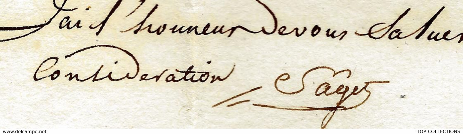 1814 TABAC  DROITS REUNIS LOIRE ATLANTIQUE M. SAGET à M. BRULARD REGISSEUR TABACS MORLAIX T.B.E.V.HISTORIQUE+SCANS - Historische Documenten