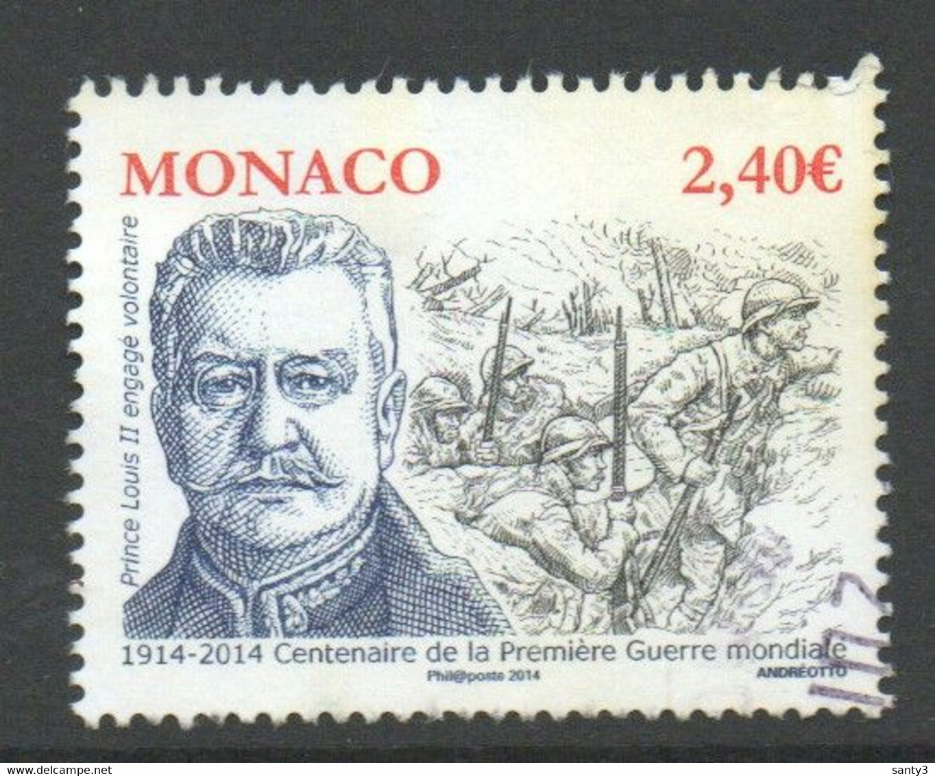 Monaco 2014, Yv 2940, Hoge Waarde  Gestempeld - Used Stamps