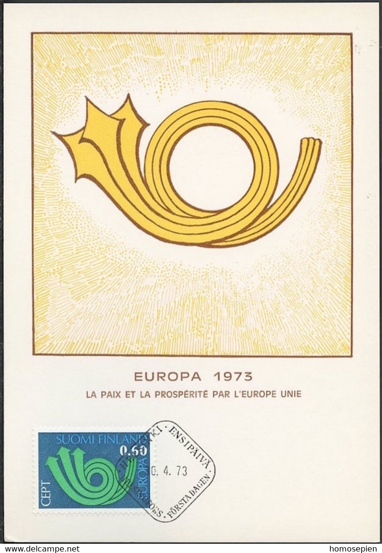 Finlande - Finnland - Finland CM 1973 Y&T N°687 - Michel N°722 - 60p EUROPA - Maximum Cards & Covers