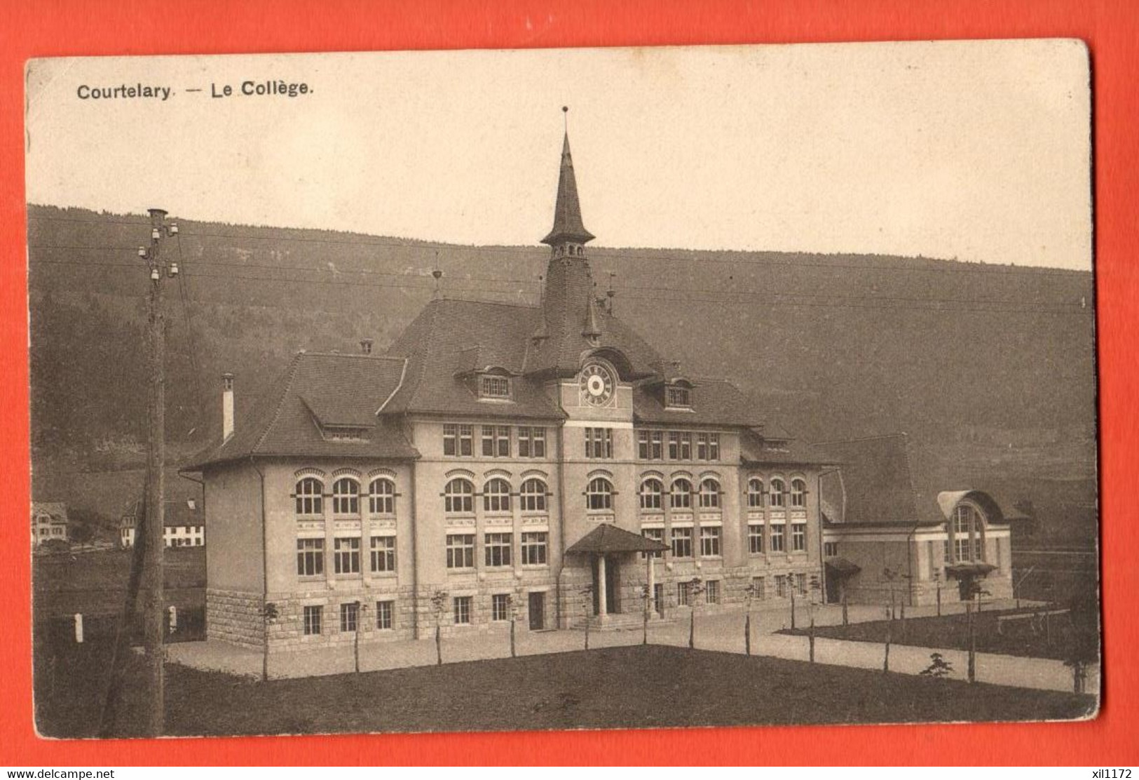 ZMO-34 Courtelary  Le Collège  Cachet Les Cérinnes. 1919 Vers Les Reussilles Près Tramelan - Court