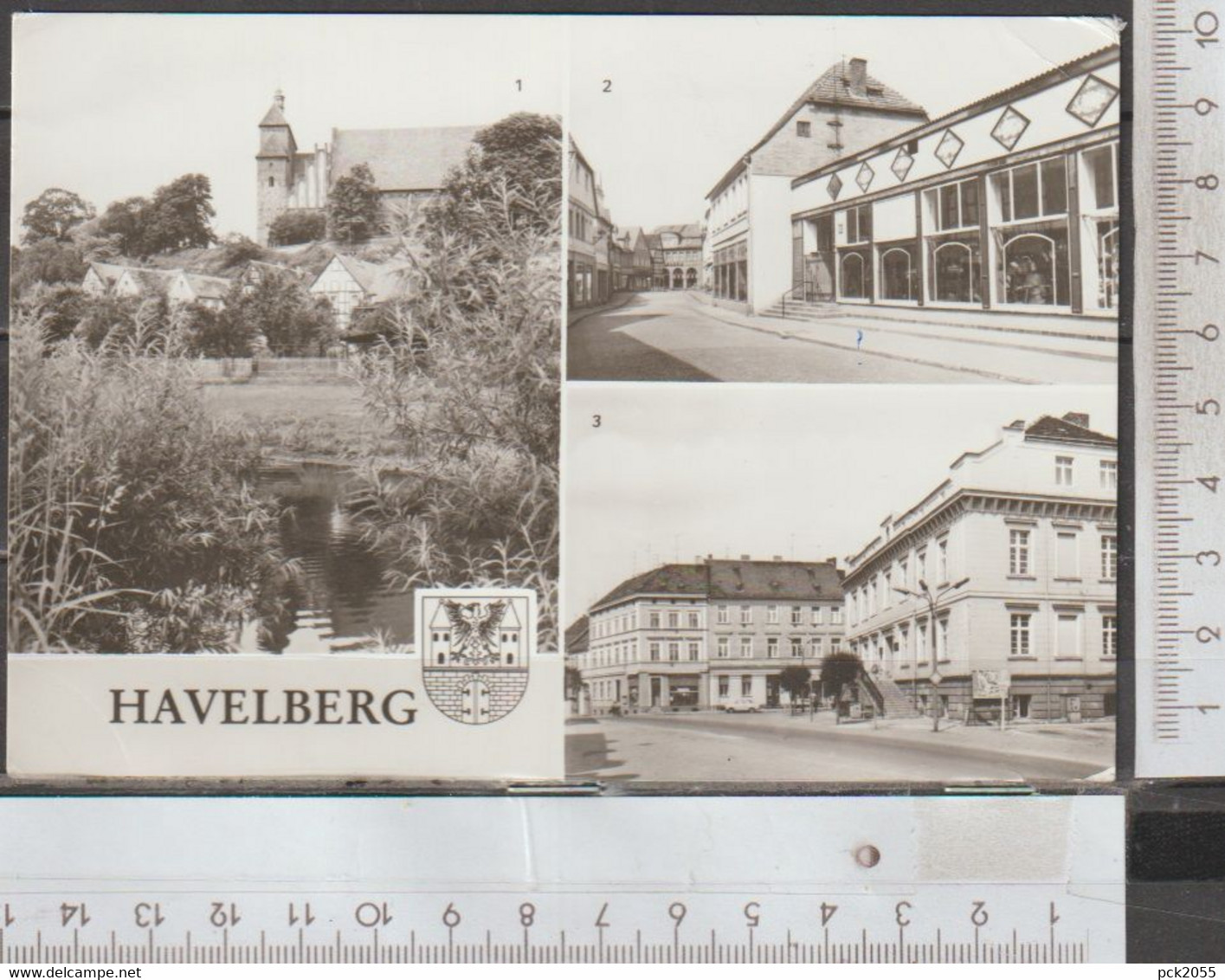 Havelberg Blick Zum Dom Ernst Thälmann Straße Karl Marx Platz Mit Rathaus Ungelaufen ( AK 2357 ) - Havelberg
