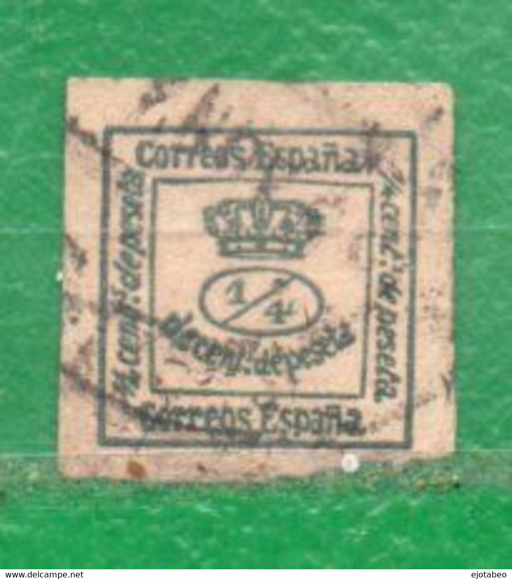 18b España 1873 Yvert 140  Usado  V.F. 1/4 De C - Used Stamps