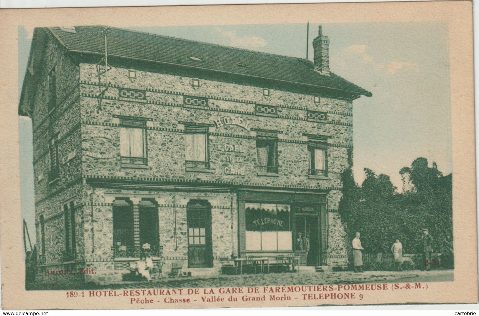 Dépt 77 - FAREMOUTIERS-POMMEUSE - Hôtel-Restaurant De La Gare - Pêche, Chasse, Vallée Du Grand Morin - Faremoutiers