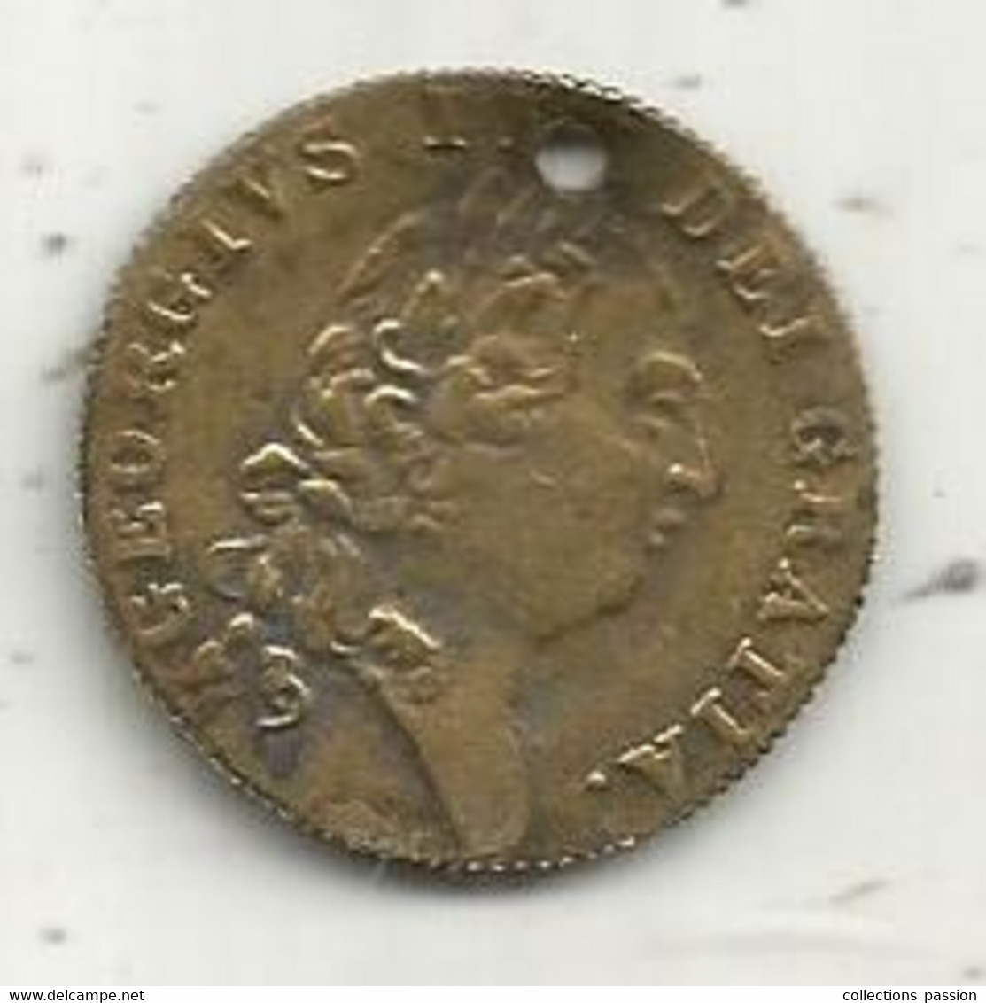 Jeton , Grande Bretagne , Great Britain , Token , 1790 ,GEORGIUS III ,  2 Scans - Monarquía/ Nobleza