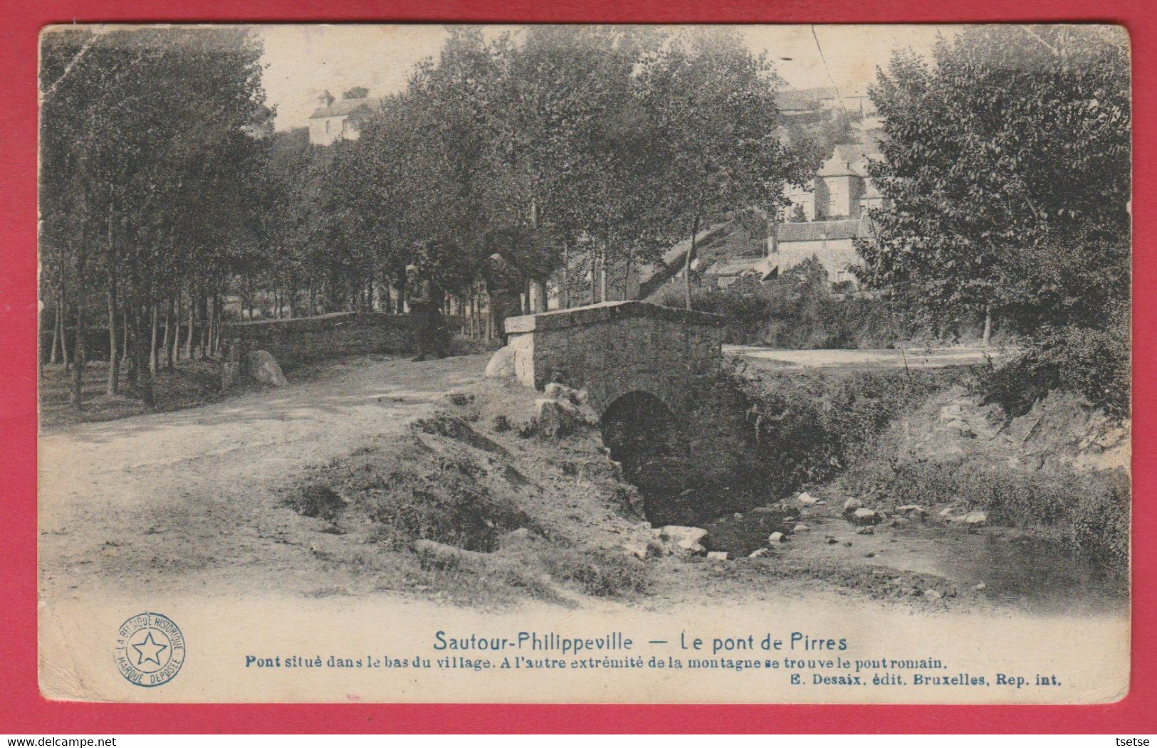 Sautour - Le Pont Des Pirres -1920 ( Voir Verso ) - Philippeville