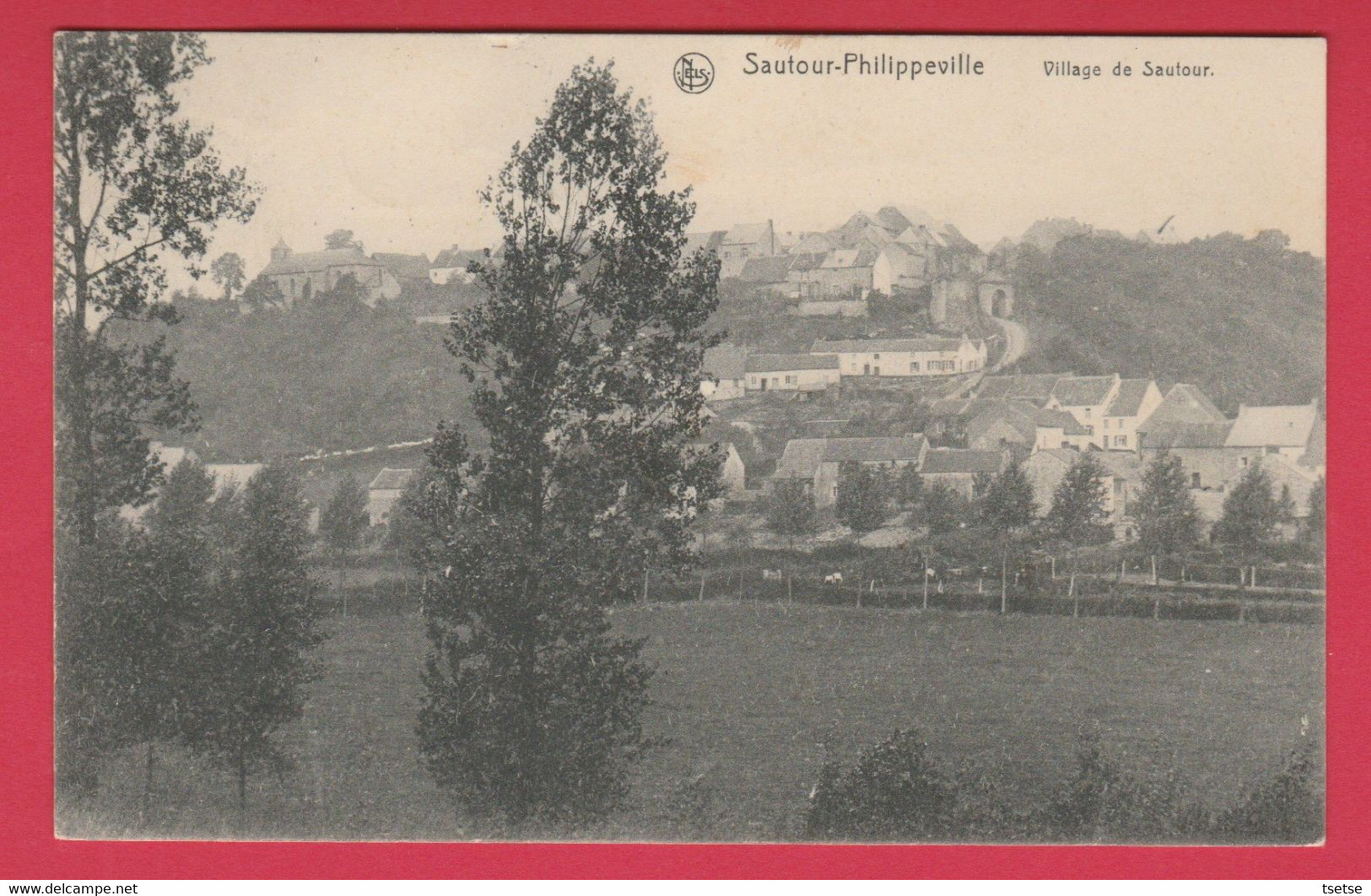 Sautour ... Village - Joli Panorama -1909 ( Voir Verso ) - Philippeville