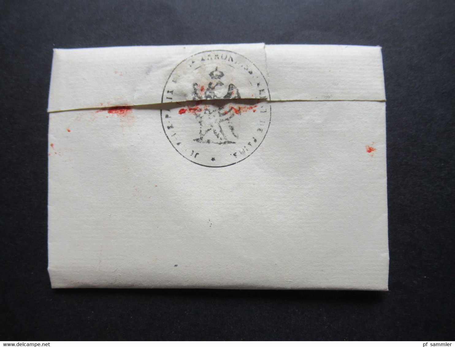 Frankreich Zeit Von Napoleon Bonaparte 1806 Faltbrief Inhalt Etat Civil Roter Stempel Paris An Den Maire De Saumur - 1792-1815 : Departamentos Conquistados