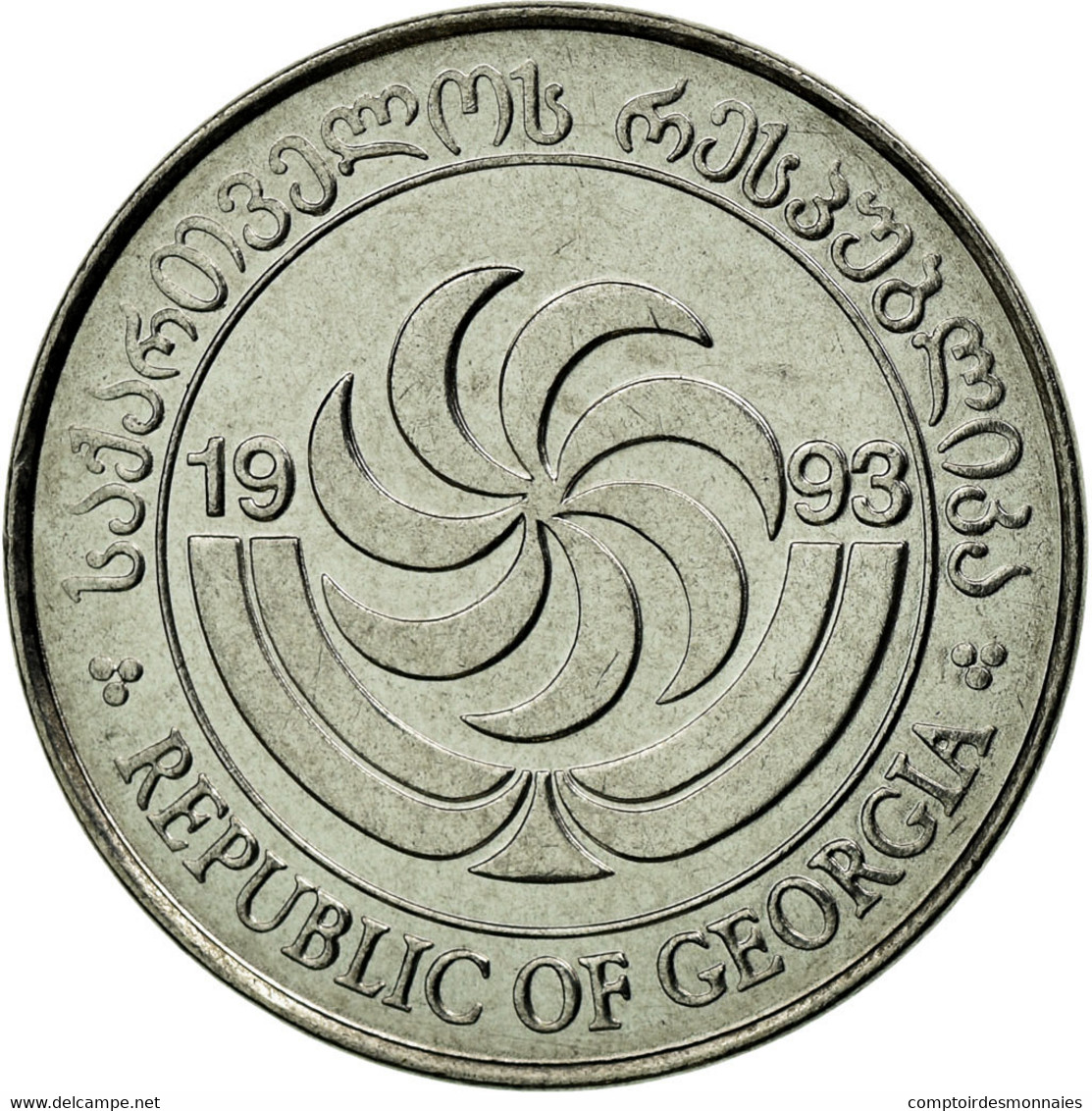 Monnaie, Géorgie, 2 Thetri, 1993, SUP, Stainless Steel, KM:77 - Géorgie
